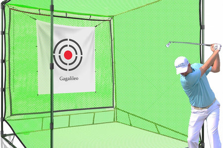 Golf Cage Net,Golf Cage Netting,Golf Hitting Cage,Golf Nets for Backyard Driving, Heavy Duty Golf Cage Net,High Impact Golf Net System with Target(Size Optional)