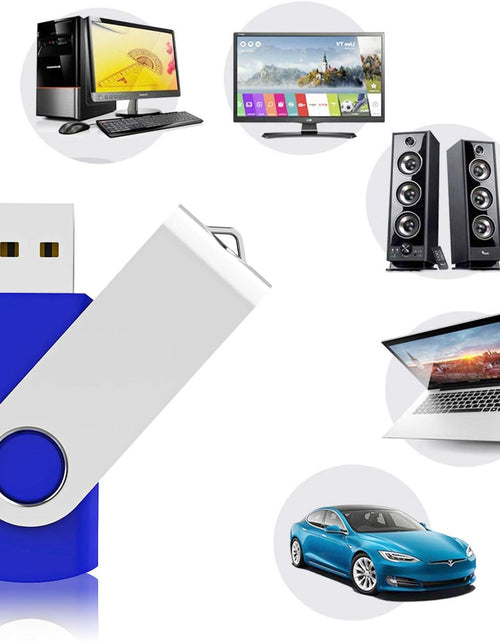 Load image into Gallery viewer, 10 Pack 64GB USB 2.0 Flash Drive Thumb Drive, Blue
