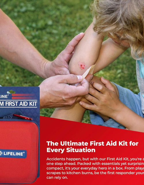 Load image into Gallery viewer, First My Family All-In-One 2 Person, 72 Hour Emergency Survival Kit for Fires, Earthquakes, Hurricanes, Floods, Tsunami and Other Disasters - Premium Red Backpack
