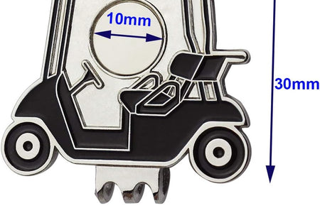Golf Cart Hat Clip, Assorted Pattern Golf Ball Markers 24.4Mm,Nice Golf Gift for Women Men,Pack of 2