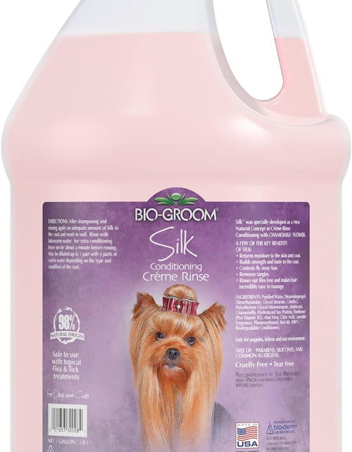 Load image into Gallery viewer, Silk Creme Rinse Dog Conditioner – Dog Bathing Supplies, Puppy Shampoo, Cat &amp; Dog Grooming Supplies for Sensitive Skin, Cruelty-Free, Made in USA, Tearless Dog Products – 1 Gallon
