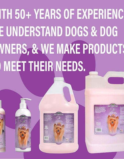 Load image into Gallery viewer, Silk Creme Rinse Dog Conditioner – Dog Bathing Supplies, Puppy Shampoo, Cat &amp; Dog Grooming Supplies for Sensitive Skin, Cruelty-Free, Made in USA, Tearless Dog Products – 1 Gallon
