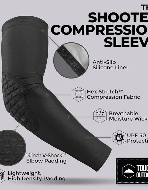 Load image into Gallery viewer, Sports Compression Arm Sleeves - Athletic &amp; Shooting Sleeve for Youth, Kids, Men &amp; Women - Football, Basketball &amp; Baseball
