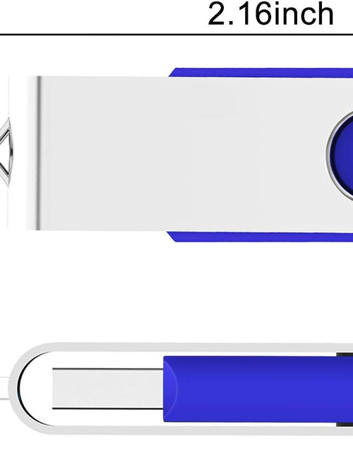 Load image into Gallery viewer, 10 Pack 64GB USB 2.0 Flash Drive Thumb Drive, Blue
