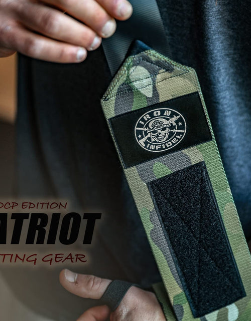 Load image into Gallery viewer, Weightlifting Wrist Wraps - 24" Extra Stiff Heavy Duty, Wrist Support for Gym Workouts, Crossfit, Weights, Powerlifting, Fitness, Exercise, Olympic Lifts, Bench Press
