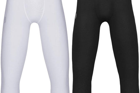 Youth Boys Compression Pants 3/4 Basketball Tights Sports Capris Leggings