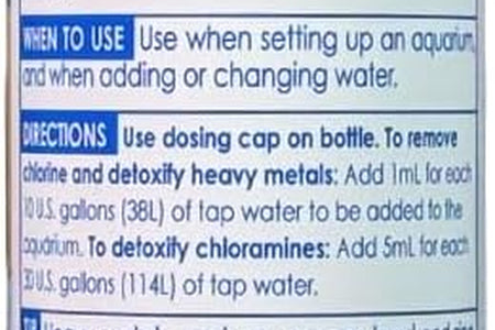 TAP Water Conditioner, Instantly Neutralizes Chlorine, Chloramines and Other Chemicals to Make Tap Water Safe for Fish, Highly Concentrated, Use When Adding or Changing Water and When Adding Fish