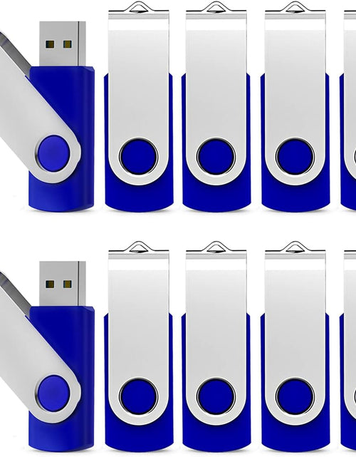 Load image into Gallery viewer, 10 Pack 64GB USB 2.0 Flash Drive Thumb Drive, Blue
