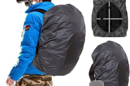 Waterproof Backpack Rain Cover for (15-90L), Upgraded Anti-Slip Cross Buckle Straps, Triple Strengthened Layers for Hiking Camping Traveling