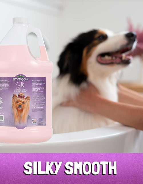 Load image into Gallery viewer, Silk Creme Rinse Dog Conditioner – Dog Bathing Supplies, Puppy Shampoo, Cat &amp; Dog Grooming Supplies for Sensitive Skin, Cruelty-Free, Made in USA, Tearless Dog Products – 1 Gallon
