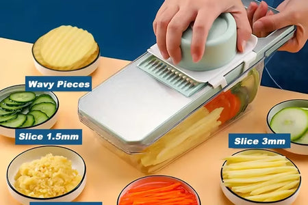 ChopMaster 6-in-1 Manual Vegetable Chopper – Ultimate Kitchen Slicer for Fast, Easy Prep  Description: