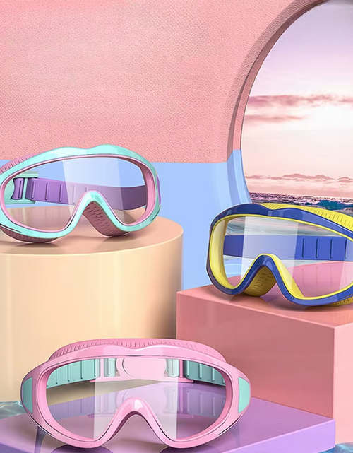 Load image into Gallery viewer, AquaChamp Kids Swim Set – Waterproof Anti-Fog Swimming Goggles &amp; Cap with Protective Case
